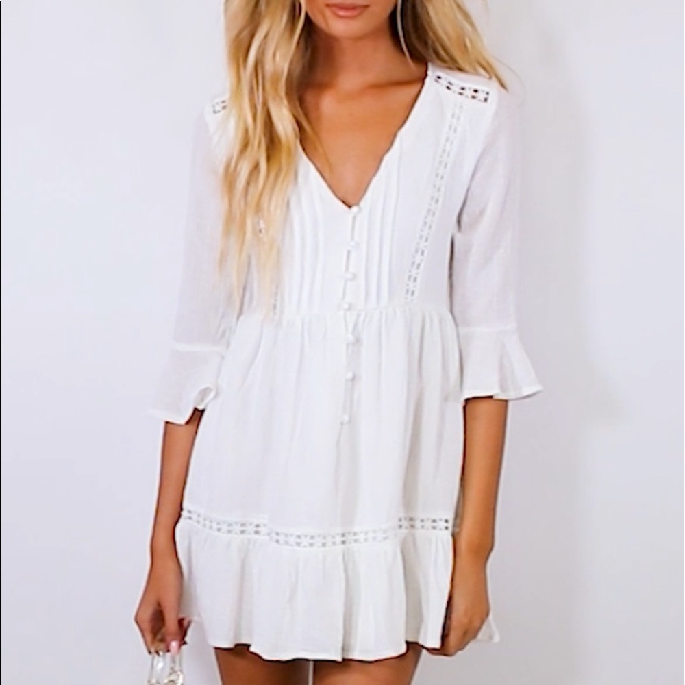 Princess Polly Chlo Mini Dress White
